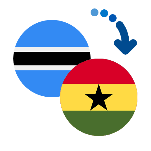 Wie kann man online Geld von Botswana nach Ghana senden?