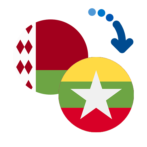 Wie kann man online Geld von Belarus nach Myanmar senden?