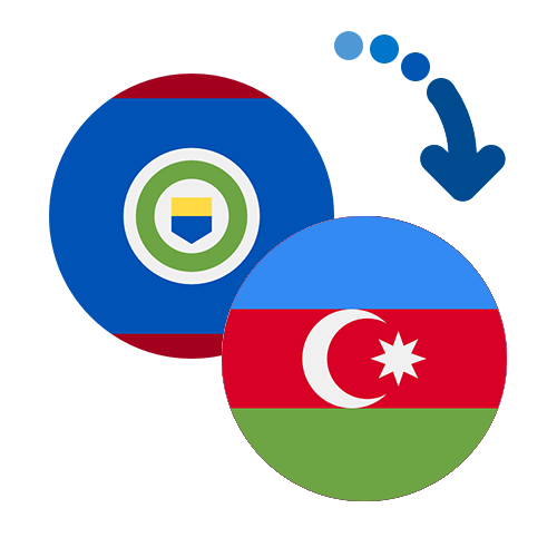 Wie kann man online Geld von Belize nach Aserbaidschan senden?