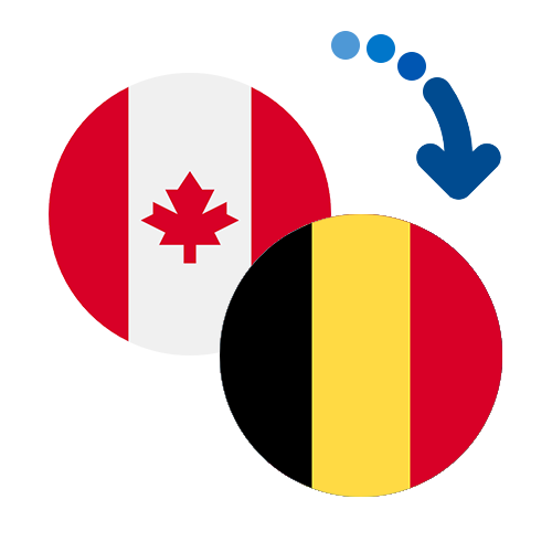 How to send money from Canada to Belgium