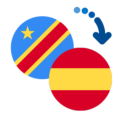Wie kann man online Geld von Kongo nach Spanien senden?