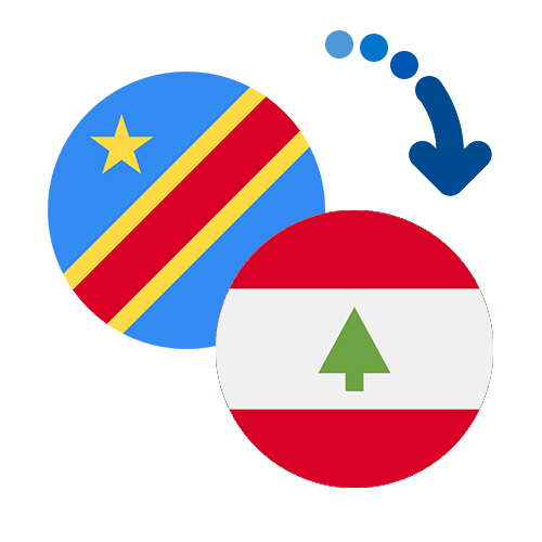 Wie kann man online Geld von Kongo nach Libanon senden?