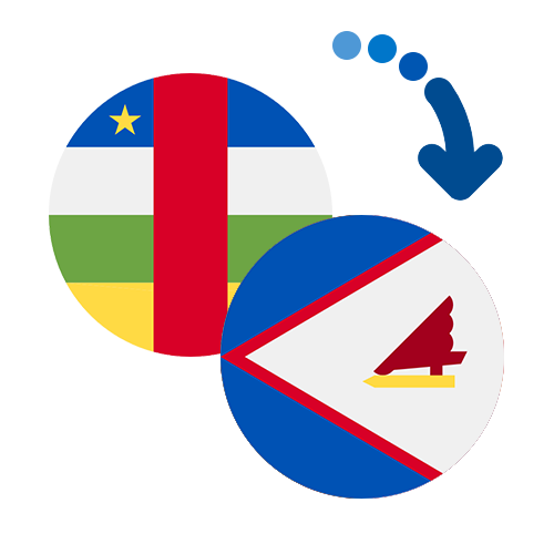 Wie kann man online Geld von der Zentralafrikanischen Republik nach Amerikanisch-Samoa senden?