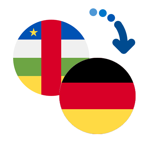 ¿Cómo mandar dinero de la República Centroafricana a Alemania?