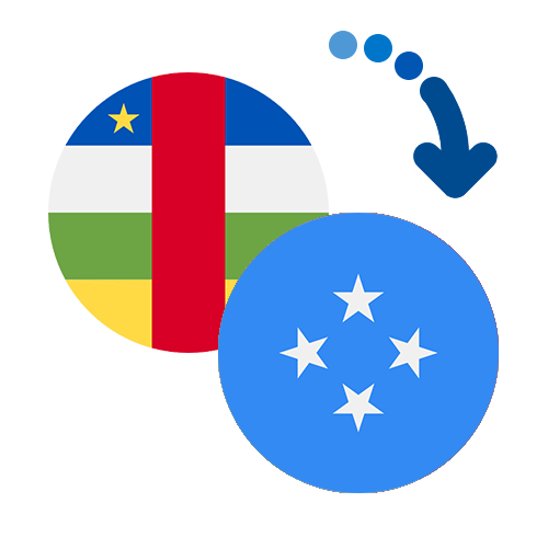¿Cómo mandar dinero de la República Centroafricana a Micronesia?