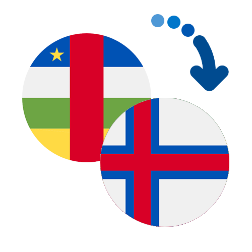 Wie kann man online Geld von der Zentralafrikanischen Republik auf die Färöer Inseln senden?