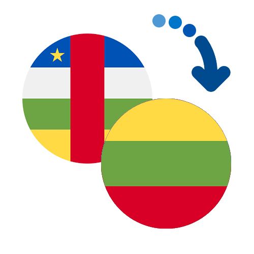 How to send money from the Central African Republic to Lithuania