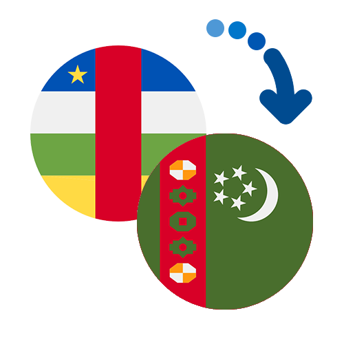 Wie kann man online Geld von der Zentralafrikanischen Republik nach Turkmenistan senden?