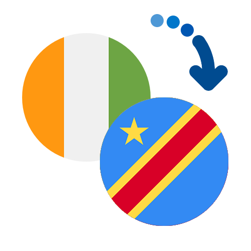 Wie kann man online Geld von der Elfenbeinküste nach Kongo senden?