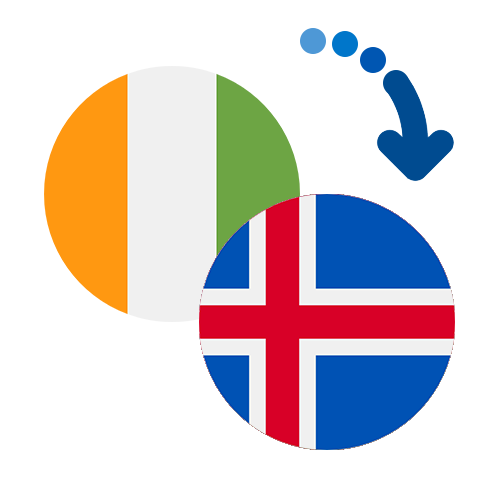 ¿Cómo mandar dinero de Costa de Marfil a Islandia?