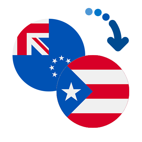 Wie kann man online Geld von den Cookinseln  nach Puerto Rico senden?