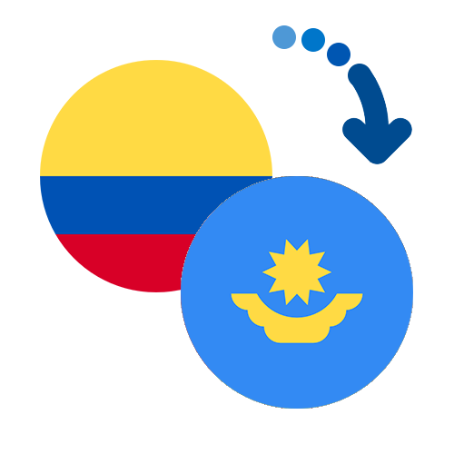 Wie kann man online Geld von Kolumbien nach Kasachstan senden?