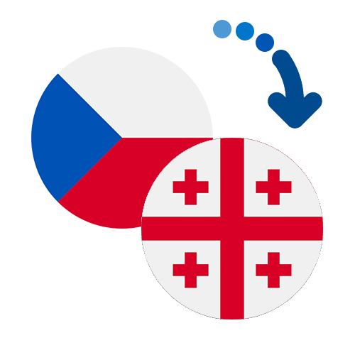 ¿Cómo mandar dinero de la República Checa a Georgia?