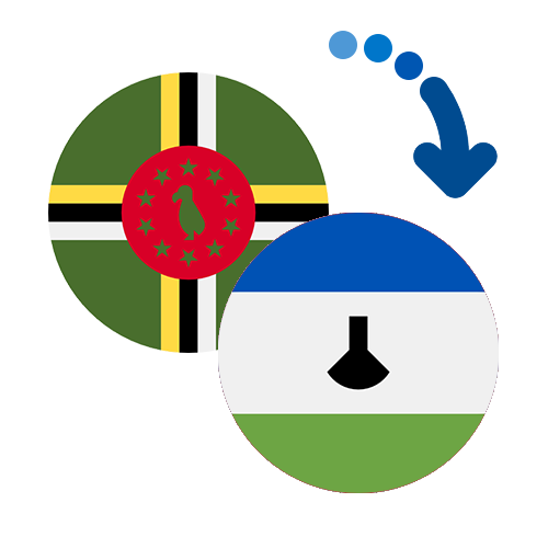 ¿Cómo mandar dinero de Dominica a Lesotho?