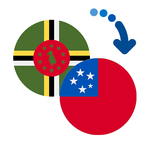Wie kann man online Geld von Dominica nach Samoa senden?