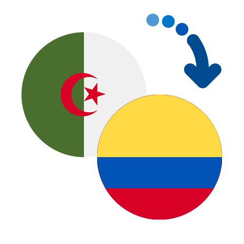 Wie kann man online Geld von Algerien nach Kolumbien senden?