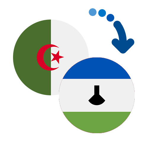 Wie kann man online Geld von Algerien nach Lesotho senden?