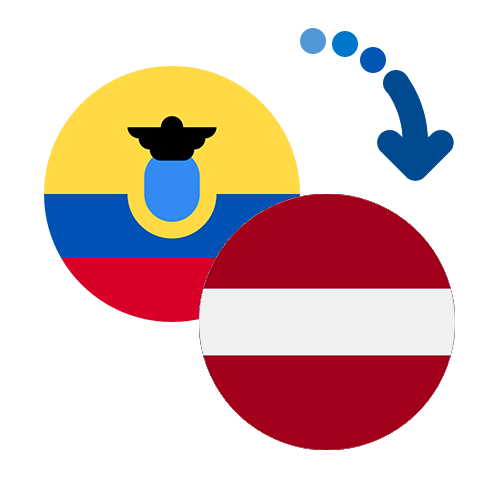 ¿Cómo mandar dinero de Ecuador a Letonia?