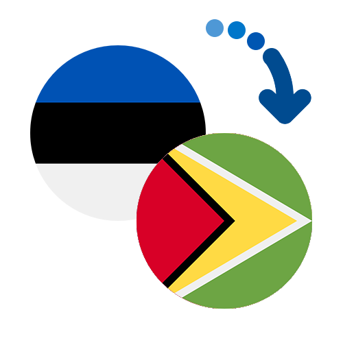 Wie kann man online Geld von Estland nach Guyana senden?