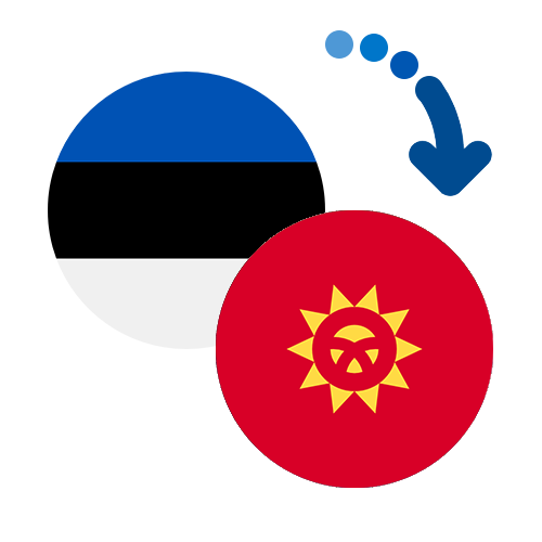 Wie kann man online Geld von Estland nach Kirgisistan senden?