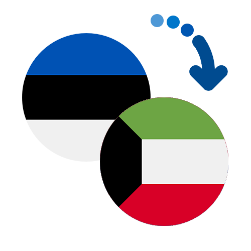 Wie kann man online Geld von Estland nach Kuwait senden?