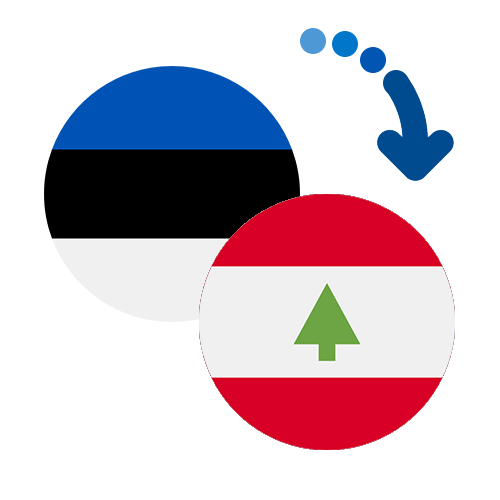 Wie kann man online Geld von Estland nach Libanon senden?