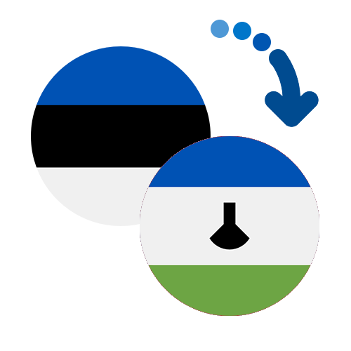 Wie kann man online Geld von Estland nach Lesotho senden?