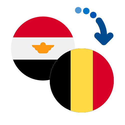 Wie kann man online Geld von Ägypten nach Belgien senden?