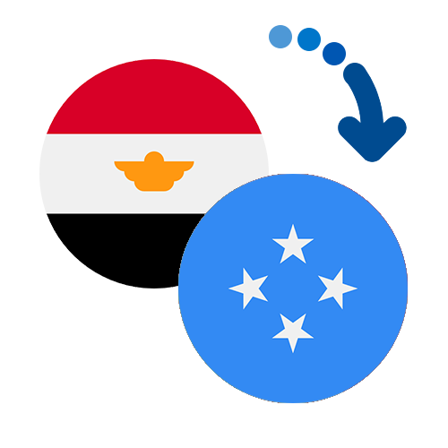 Wie kann man online Geld von Ägypten nach Mikronesien senden?