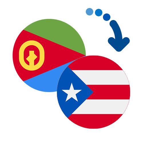 Wie kann man online Geld von Eritrea nach Puerto Rico senden?