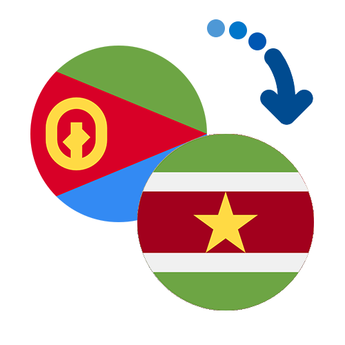 Wie kann man online Geld von Eritrea nach Surinam senden?