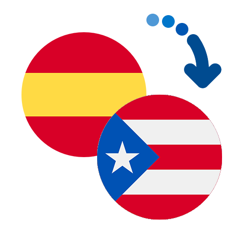 Wie kann man online Geld von Spanien nach Puerto Rico senden?