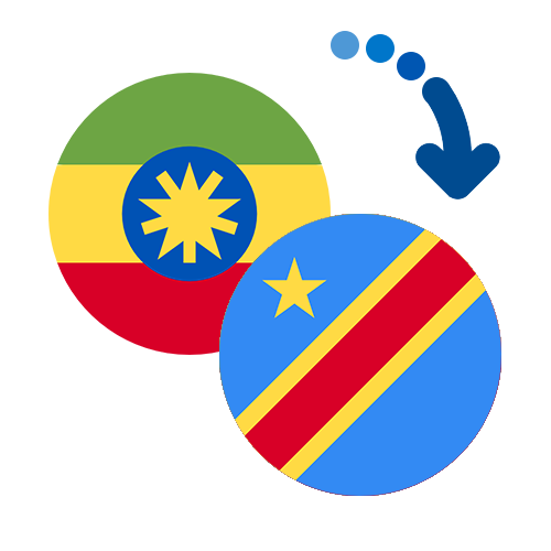 Wie kann man online Geld von Äthiopien nach Kongo senden?
