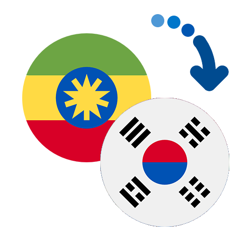 Wie kann man online Geld von Äthiopien nach Südkorea senden?