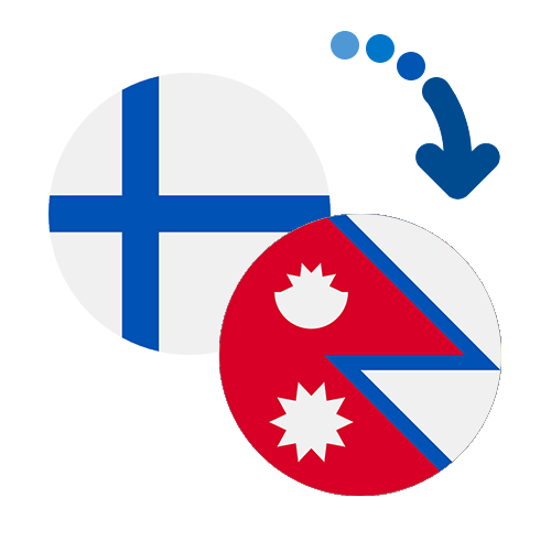 Wie kann man online Geld von Finnland nach Nepal senden?