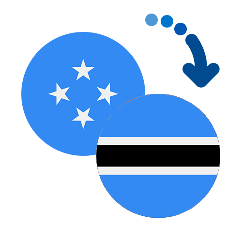 ¿Cómo mandar dinero de Micronesia a Botsuana?