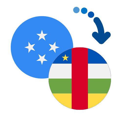 ¿Cómo mandar dinero de Micronesia a la República Centroafricana?