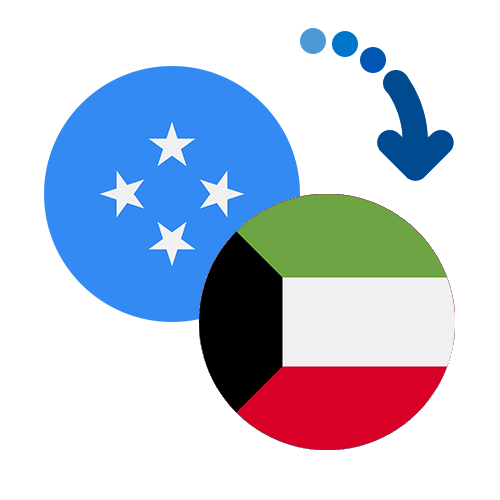 ¿Cómo mandar dinero de Micronesia a Kuwait?