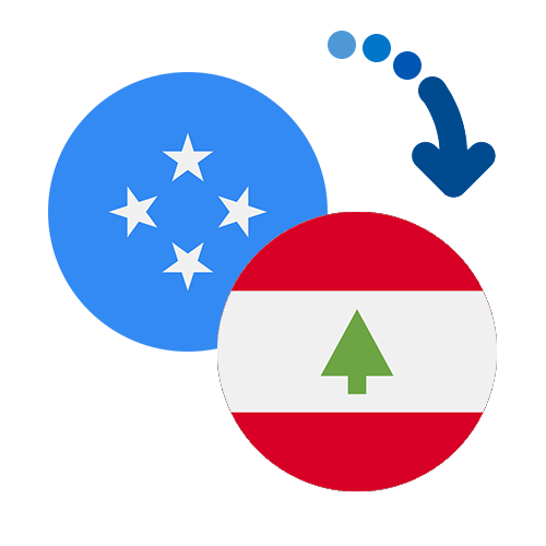 ¿Cómo mandar dinero de Micronesia a Líbano?