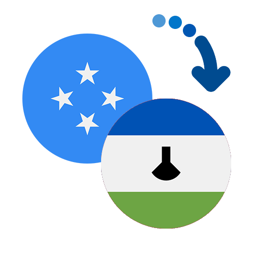 Wie kann man online Geld von Mikronesien nach Lesotho senden?