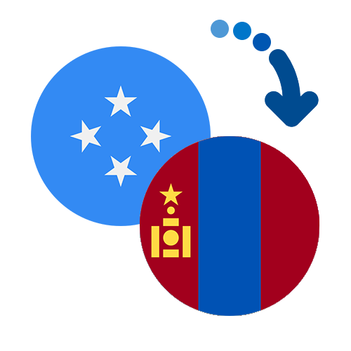 ¿Cómo mandar dinero de Micronesia a Mongolia?