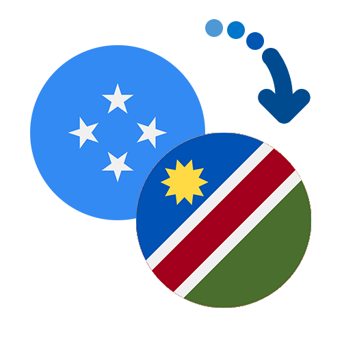 ¿Cómo mandar dinero de Micronesia a Namibia?