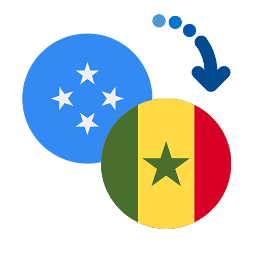 ¿Cómo mandar dinero de Micronesia a Senegal?
