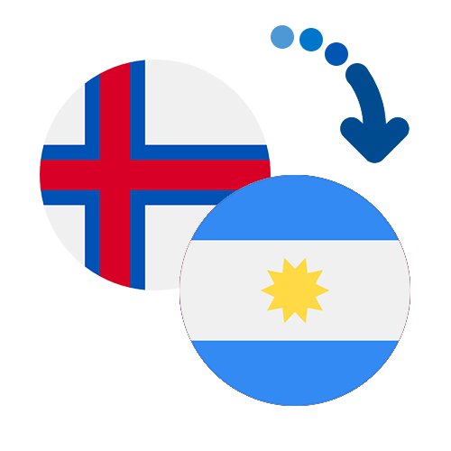 Wie kann man online Geld von den Färöer Inseln nach Argentinien senden?