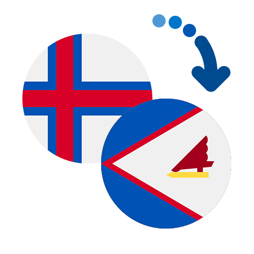 Wie kann man online Geld von den Färöer Inseln nach Amerikanisch-Samoa senden?