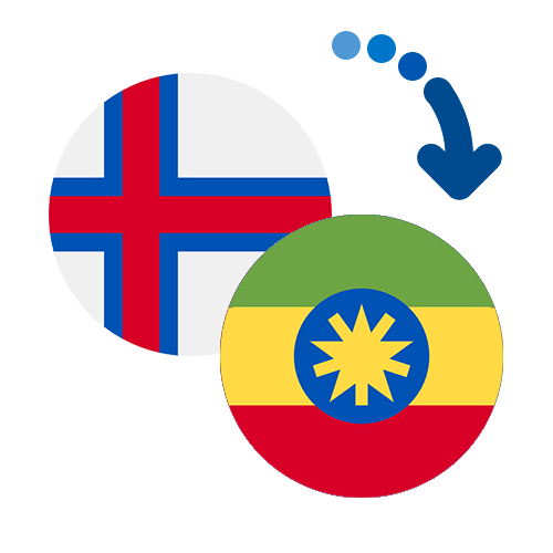 Wie kann man online Geld von den Färöer Inseln nach Äthiopien senden?