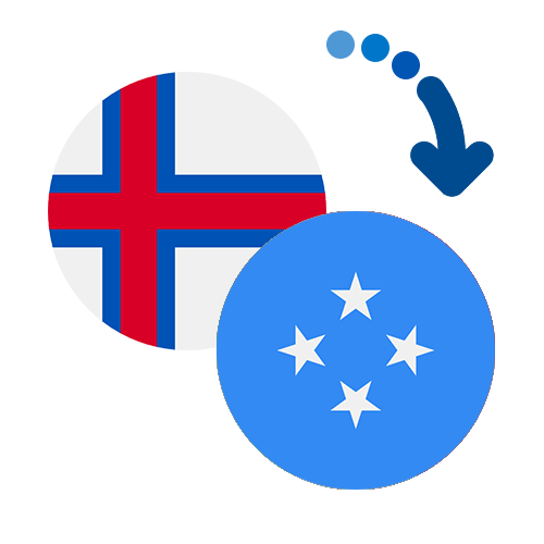 Wie kann man online Geld von den Färöer Inseln nach Mikronesien senden?