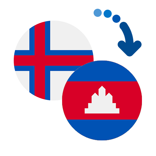 Wie kann man online Geld von den Färöer Inseln nach Kambodscha senden?