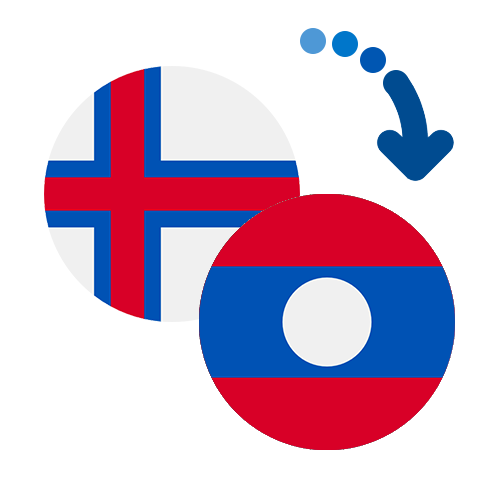 Wie kann man online Geld von den Färöer Inseln nach Laos senden?
