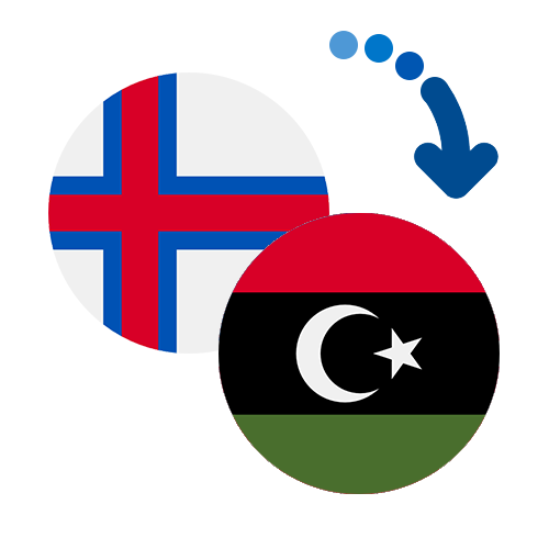 Wie kann man online Geld von den Färöer Inseln nach Libyen senden?